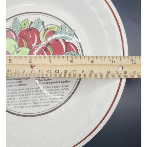 Sunnycraft Sunny's Pride Apple Pie Recipe Pie Baker Sunstone Dish 10.5 inches - Picture 6 of 7